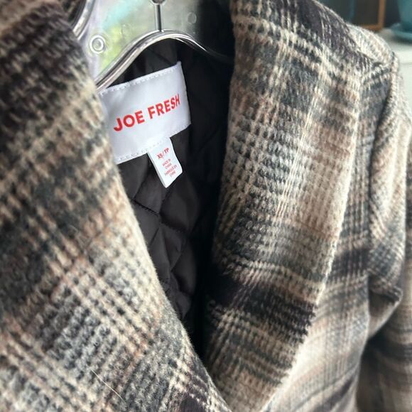 Joe Fresh Classic Plaid Pea Coat XS - Picture 15 of 16